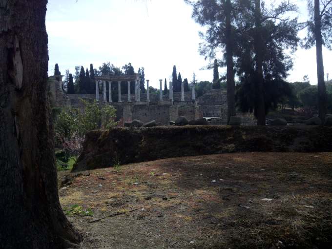 Vista de las ruinas del teatro de Mérida
